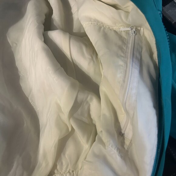 Vintage Fera Skiwear Turquoise One-Piece Ski Suit Sz 8 80s Retro Bright Bold - Picture 13 of 13